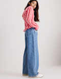 Denim Embroidered Wide Leg Jean (6-16 Yrs)