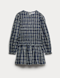 Pure Cotton Checked Dress (6-16 Yrs)