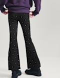 Cotton Rich Studded Kickflare Legging