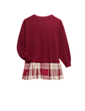Cotton Rich Checked Sweatshirt Dress (6-16 Yrs)