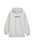 Cotton Rich Nope Slogan Hoodie (6-16 Yrs)