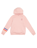 Cotton Rainbow Striped Slogan Hoodie