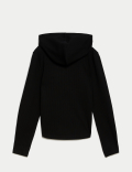 Cotton Rich Zip Ribbed Hoodie (6-16 Yrs)