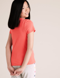 Pure Cotton Paris Slogan T-Shirt (6-16 Yrs)