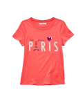 Pure Cotton Paris Slogan T-Shirt (6-16 Yrs)