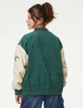 Pure Cotton Colour Block Bomber (6-16 Yrs)