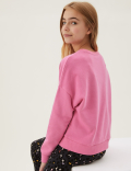 Cotton Rich Embroidered Slogan Sweatshirt (6-16 Yrs)