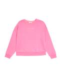Cotton Rich Embroidered Slogan Sweatshirt (6-16 Yrs)