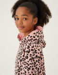 Cotton Rich Leopard Print Hoodie (6-16 Yrs)