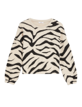 Cotton Rich Zebra Print Sweatshirt