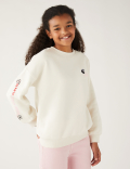 Cotton Rich Slogan Sweatshirt