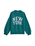 Cotton Rich California Slogan Sweatshirt (6-16 Yrs)