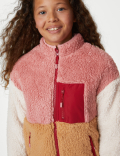 Borg Colour Block Jacket (6-16 Yrs)