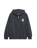 Cotton Rich Star Sign Graphic Zip Hoodie (6-16 Yrs)
