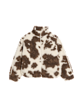 Borg Pony Print Jacket (2-16 Yrs)