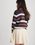 Pure Cotton Pleated Mini Skirt (6-16 Yrs)