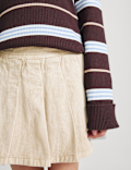 Pure Cotton Pleated Mini Skirt (6-16 Yrs)