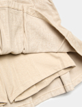 Pure Cotton Pleated Mini Skirt (6-16 Yrs)