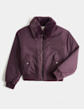 Stormwear&trade; Faux Fur Collared Bomber Jacket (6-16 Yrs)