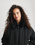 Stormwear&trade; Faux Fur Collared Bomber Jacket (6-16 Yrs)
