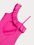 Ruffle One Shoulder Swimsuit (6-16 Yrs)