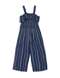 Striped Frill Jumpsuit (6-14 Yrs)