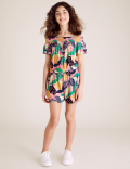 Leaf Print Playsuit (6-14 Yrs)
