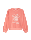 Cotton Rich Slogan Sweatshirt (6-16 Yrs)