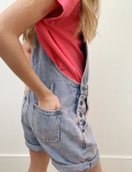 Pink Tie Dye Denim Dungarees (6-16 Yrs)