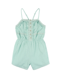 Pure Cotton Broderie Playsuit (6-16 Yrs)