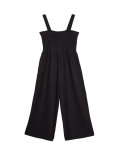 Pure Cotton Shirred Jumpsuit (6-16 Yrs)
