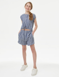 Cotton Rich Striped Playsuit (6-16 Yrs)