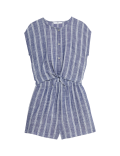 Cotton Rich Striped Playsuit (6-16 Yrs)