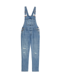 Denim Ripped Dungarees (6-16 Yrs)