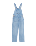Wide Leg Denim Dungarees