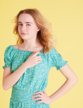 Floral Shirred Top (6-16 Yrs)