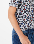 All Over Leopard Print T-Shirt (3-16 Years)
