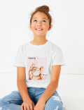 Cotton Cat Print T-Shirt (3-16 Years)