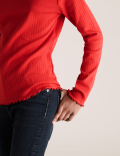 Cotton Roll Neck Top (6-16 Yrs)