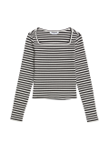 Cotton Rich Striped Ribbed Top (6-16 Yrs)