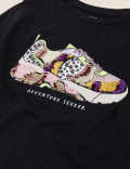 Pure Cotton Reversible Sequin Top (6-16 Yrs)
