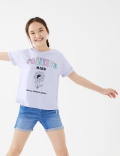 Pure Cotton Positive Mind Slogan T-Shirt (6-16 Yrs)