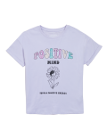 Pure Cotton Positive Mind Slogan T-Shirt (6-16 Yrs)