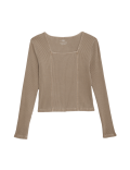 Cotton Rich Ribbed Top (6-16 Yrs)