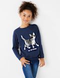 Slogan Reversible Sequin Top (3-16 Years)