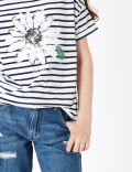Reversible Sequin Daisy T-Shirt (6-16 Yrs)