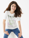 Pure Cotton Earth Day Slogan T-Shirt (6-16 Yrs)