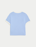 Cotton Rich Shell Print Ribbed T-Shirt (6-16 Yrs)