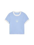 Cotton Rich Shell Print Ribbed T-Shirt (6-16 Yrs)