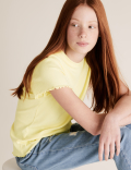 5pk Cotton Rich Ribbed T-Shirts (6-14 Yrs)